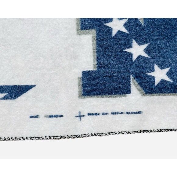 Vintage 90s Dallas Cowboys Blanket Throw Football 63"x43" Tailgate Bedding Decor - Picture 4 of 8